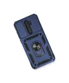Xiaomi Redmi Note 8 Pro Kılıf Pars Lens Yüzüklü Silikon - Lacivert