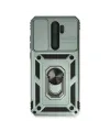Xiaomi Redmi Note 8 Pro Kılıf Pars Lens Yüzüklü Silikon - Yeşil