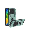 Xiaomi Redmi Note 9 4g Kılıf Pars Lens Yüzüklü Silikon - Yeşil