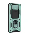 Xiaomi Redmi Note 9 4g Kılıf Pars Lens Yüzüklü Silikon - Yeşil