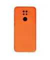 Xiaomi Redmi Note 9 Kılıf Nano İçi Kadife Silikon - Turuncu