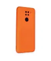 Xiaomi Redmi Note 9 Kılıf Nano İçi Kadife Silikon - Turuncu