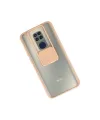 Xiaomi Redmi Note 9 Kılıf Palm Buzlu Kamera Sürgülü Silikon - Pembe