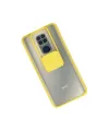Xiaomi Redmi Note 9 Kılıf Palm Buzlu Kamera Sürgülü Silikon - Sarı