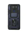Xiaomi Redmi Note 9 Kılıf Pars Lens Yüzüklü Silikon - Lacivert