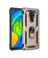 Xiaomi Redmi Note 9 Kılıf Sofya Yüzüklü Silikon Kapak - Gold