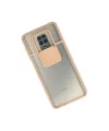 Xiaomi Redmi Note 9 Pro Kılıf Palm Buzlu Kamera Sürgülü Silikon - Pembe