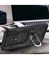 Xiaomi Redmi Note 9 Pro Kılıf Pars Lens Yüzüklü Silikon - Yeşil