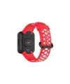 Xiaomi Redmi Watch 2 Spor Delikli Kordon (saat Değildir) - Kırmızı-beyaz