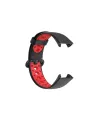 Xiaomi Redmi Watch 2 Spor Delikli Kordon (saat Değildir) - Siyah-kırmızı