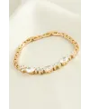 Xuping Oval Zirkon Taşlı Lüks Çelik Bileklik
