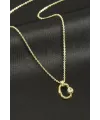 Xuping Oval Zirkon Taşlı Lüks Çelik Kolye