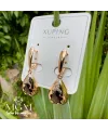 Xuping Taşlı Su Damlası Küpe - Kp00175