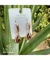 Xuping Taşlı Su Damlası Küpe - Kp00175