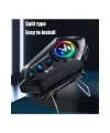 Y12  Motor Kask Kulaklık Rgb Modlu Radyolu Motosiklet Kulaklık 5.3 Bluetooth Intercom