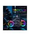 Y13 Motor Kask Kulaklık Rgb Modlu Radyolu Motosiklet Kulaklık 5.3 Bluetooth Intercom