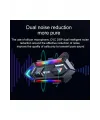 Y20 Motor Kurye Kask Kulaklık Rgb Modlu Bluetooth Motosiklet Kulaklık 5.3 Bluetooth Interkom