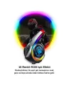 Y21 Rgb Işık Efektli Intercom Bluetooth Motosiklet Kask Kulaklığı Intercom Kulaklık