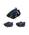 Y5x Rgb Işıklı Intercom 5 Kişi Bağlantılı 1000mah Motosiklet Bluetooth Kulaklık Seti
