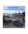 Y5x Rgb Işıklı Intercom 5 Kişi Bağlantılı 1000mah Motosiklet Bluetooth Kulaklık Seti