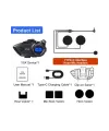 Y5x Rgb Işıklı Intercom 5 Kişi Bağlantılı 1000mah Motosiklet Bluetooth Kulaklık Seti