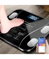 Yağ Ölçer Fonksiyonlu Dijital Baskül Elektronik Tartı Akıllı Bluetooth Lcd Dijital Ekran Ev Vücut