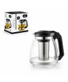 Yakut-8510 ( 700ml ) ( Cam ) Demlik ( Çelik Süzgeç & Plastik Kulp-kapak)*48