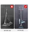 Yapışkanlı Pratik Mop Tutucu 4 Adet Beyaz
