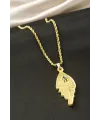 Yaprak Çelik Kolye