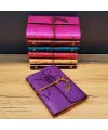 Yaprak Desenli Deri Defter