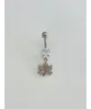 Yaprak Detaylı Göbek Piercing - Pg0158