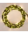 Yapraklı Dekorlu 3 Metre Peri Led Pilli  ışık Yılbaşı Aydınlatma