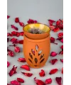 Yaşam Çiçeği El Yapımı Çömlek Buhurdanlık Tütsülük