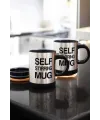 Yazılı Mug Kupa Karıştırıcı Özelliği Ve Paslanmaz Çelik