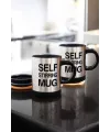 Yazılı Mug Kupa Karıştırıcı Özelliği Ve Paslanmaz Çelik