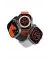 Yeni Model Akıllı Saat Ultra Smart Watch Gümüş Kasa 45mm Titreşim