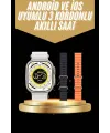 Yeni Nesil 3 Kordonlu Kol Saati 49 Mm Amoled Ekran Akıllı Saat