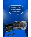 Yeni Nesil Akıllı Saat Ve Bluetooth Kulaklık Titreşim Bildirimleri Uyku Takibi