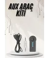 Yeni Nesil Bluetooth Aux Araç Kiti Siyah Tv Tablet Telefon Araç Araba