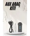 Yeni Nesil Bluetooth Aux Araç Kiti Siyah Tv Tablet Telefon Araç Araba