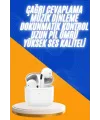 Yeni Nesil Bluetooth Kulaklık Beyaz Çağrı Cevaplayabilen Kablosuz