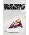 Yeni Nesil Kırmızı Buharlı Ütü 2200 Watt Seramik Tabanlı Yüksek Buhar Gücü