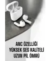 Yeni Nesil Pro Bluetooth Kulaklık Uzun Pil Ömrü Beyaz