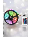 Yeni Nesil Rgb Işıklı 10metre Şerit Led Kumandalı Şarj Edilebilir