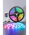 Yeni Nesil Rgb Işıklı 10metre Şerit Led Kumandalı Şarj Edilebilir