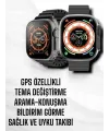 Yeni Nesil Ultra Akıllı Saat Titreşimli, Uyku & Sağlık Takibi, Çift Kordon