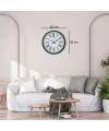 Yeşil 36 Cm Modern Şık Duvar Saati