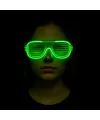 Yeşil LED Işıklı Parti Gözlüğü – Neon Glow Şerit Gözlük 3 Modlu