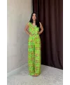 Yeşil Pullu Yelek Ve Pantolon Takım
