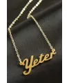 Yeter isimli kolye (Kişiye Özel)